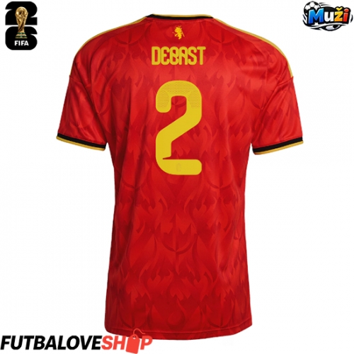 Dres Belgicko Zeno Debast #2 Domáci MS 2026 Krátky Rukáv